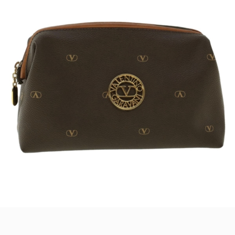 Valentino Garavani Black and Gold Pouch